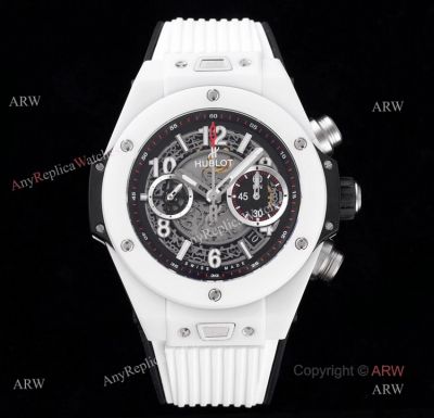 Hublot Big Bang Unico King White Ceramic 7750 Movement Swiss Replica Watches 